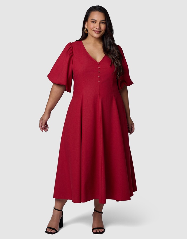 Pink Dusk by Curve Project - Ignition Midi Dress