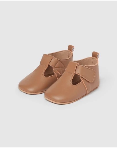 Purebaby - Leather T-Bar Prewalker Shoes - Babies