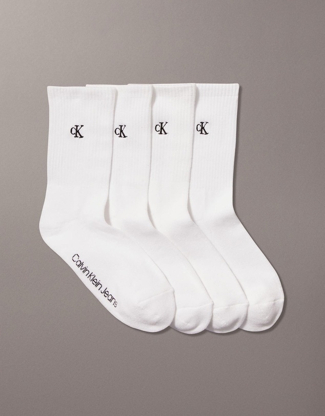 Calvin Klein - 4-Pack CK Monogram Crew Socks