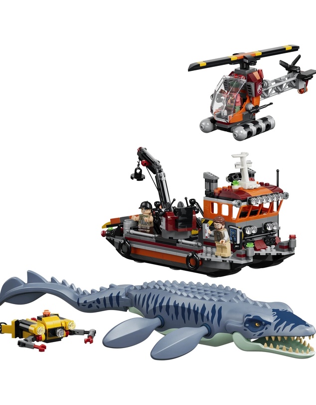 LEGO - 77983 Mosasaurus Dinosaur Boat Attack