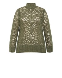City Chic - Beck Wool Blend Jumper