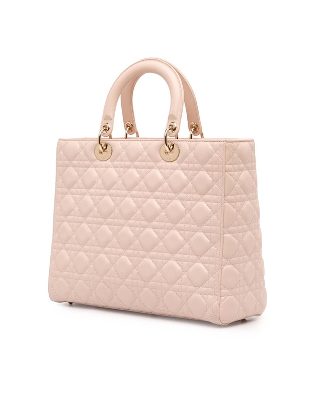 Pre-Loved by Azura Reborn - Pre-Loved Large Lambskin Cannage Lady Dior