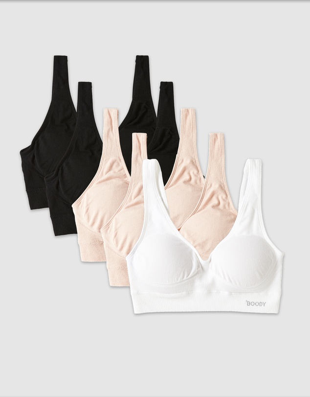 Boody - 5-Pack Padded Shaper Crop Bra