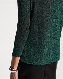 Lindsay Nicholas New York - Disco Glitter Top