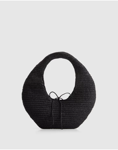 Evity - Clara Raffia Shoulder Bag
