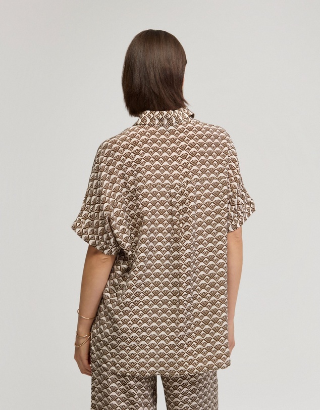 Oxford - Jasmine Short Sleeve Printed Shirt