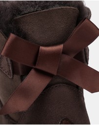 EVERAU - EverAU Ugg Mini Back Bow Sheepskin Upper UGG Boots