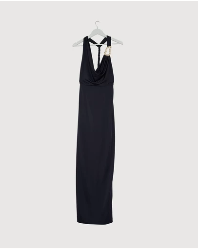 Revibe - Repaired Rebecca Vallance Ayesha Halter Maxi Dress - AU 12