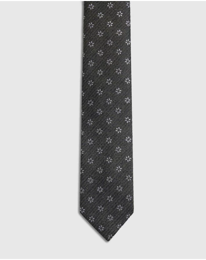 Oxford - Isaac Ditsy 7Cm Silk/Wool Tie