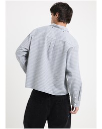 Black Noise White Rain - Heaton Long Sleeve Shirt