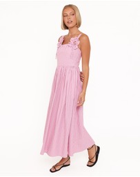 Petal & Pup - Alden Maxi Dress - Pink/White Stripe