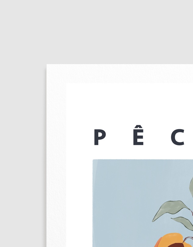 Olive et Oriel - Peaches by Ivy Green Illustrations Art Print