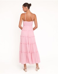 Petal & Pup - Dottie Halterneck Maxi Dress - Pink