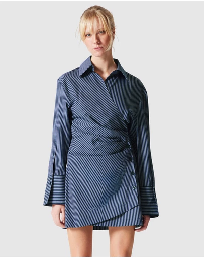 & Other Stories - Wrap Shirt Mini Dress