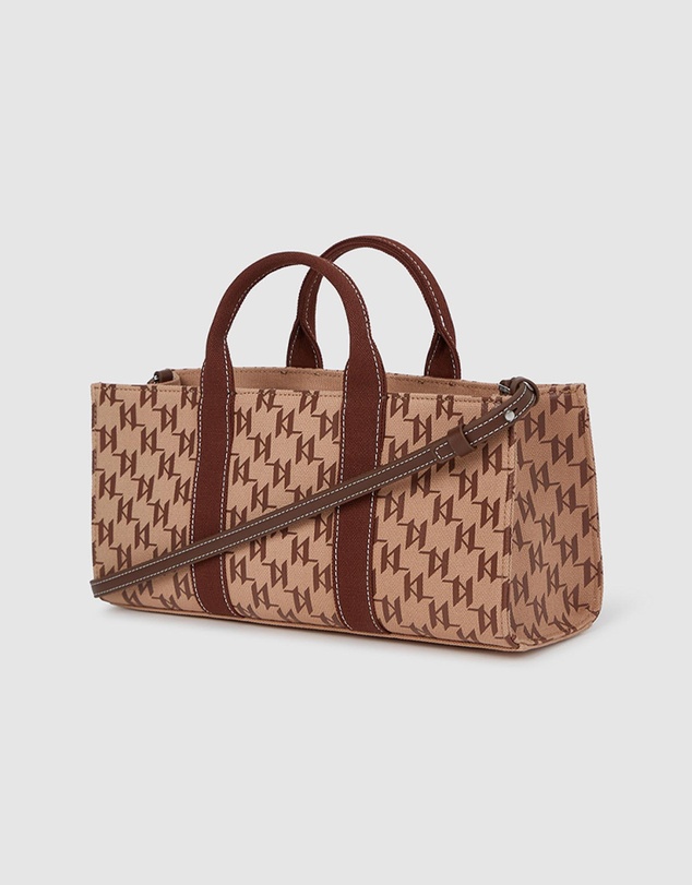 Karl Lagerfeld - K/Rue St-Guillaume Monogram East-West Magazine Tote Bag