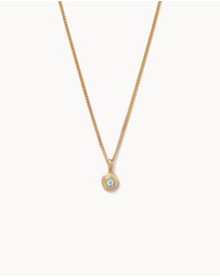 Kirstin Ash - Birthstone Necklace March Aquamarine