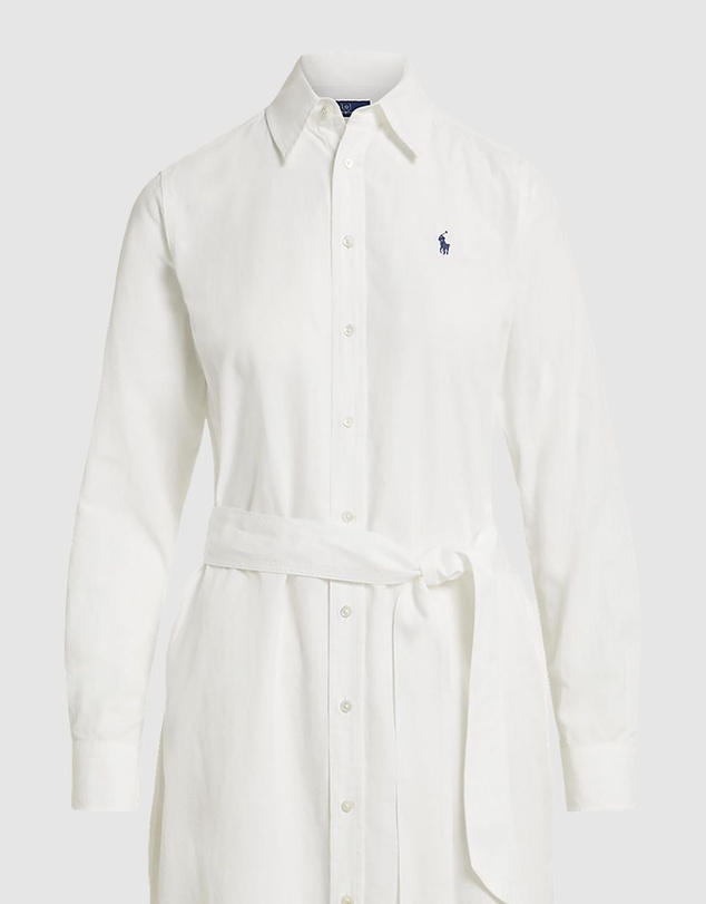 Polo Ralph Lauren - Cotton-Linen Belted Shirt Dress