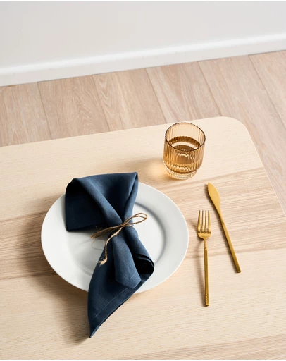Linen House - Nimes Pure Linen 4 Piece Napkin Set