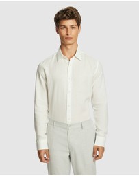 yd. - Malta Smart Slim Linen Shirt