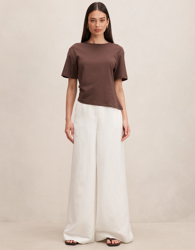 Forever New - Matilda Linen Blend Wide Leg Pants