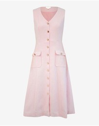 Forcast - Valena Tweed Midi Dress