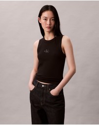 Calvin Klein Jeans - Monologo Rib Tank Top