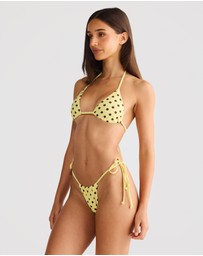 Vacay Swimwear - Rio Bottom Yellow Polka