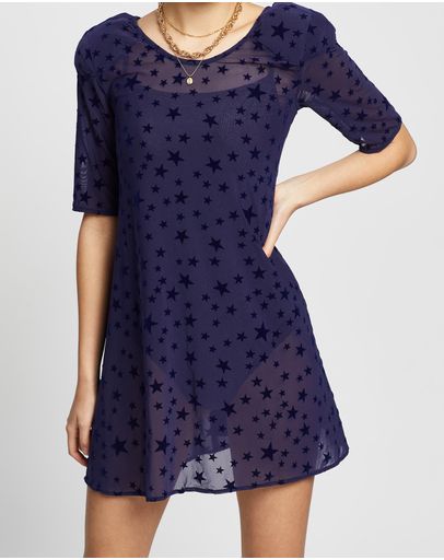 Navy Star Mesh