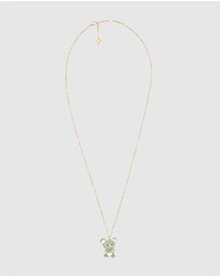 GUESS - Gold-Tone Vintage Guess Teddy Bear Necklace