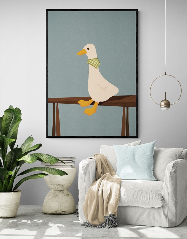 Inka Arthouse - Charming Goose Art Print