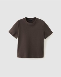M.N.G - Short-Sleeved Cotton T-Shirt