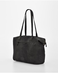Cobb & Co - Rochester Washed Leather Weekender Bag