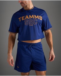 TEAMM8 - S.S.C. Fraternity Drop Sleeve Crop Tee