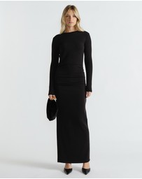 Decjuba - Monica Long Sleeve Midi Dress