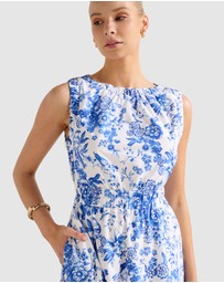 Forever New - Bella Shirred Cotton Midi Dress