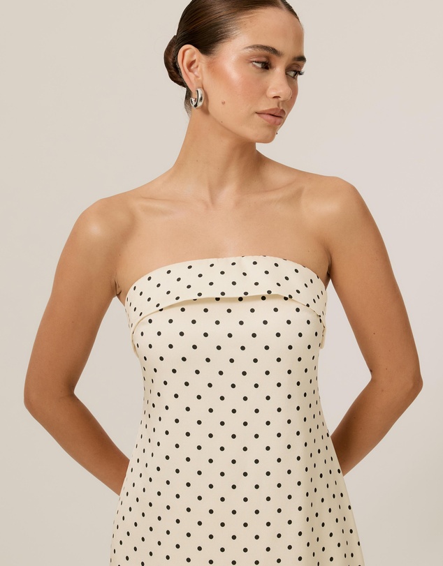Tussah - Polka Dot Sleeveless Bias Maxi Dress