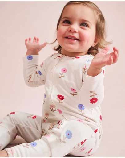 Cotton On Kids - Growie Long Sleeve Zip Romper
