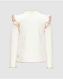 B.Nosy - Tonya Long Sleeve Frill Top - Kids-Teens