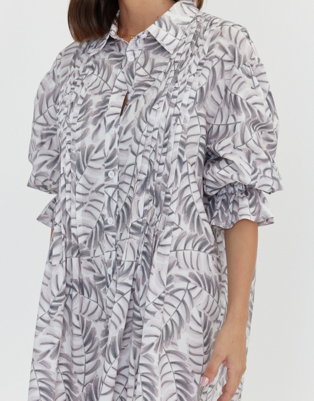 ALEXANDRA - Berken Dress Coco Leaf Print