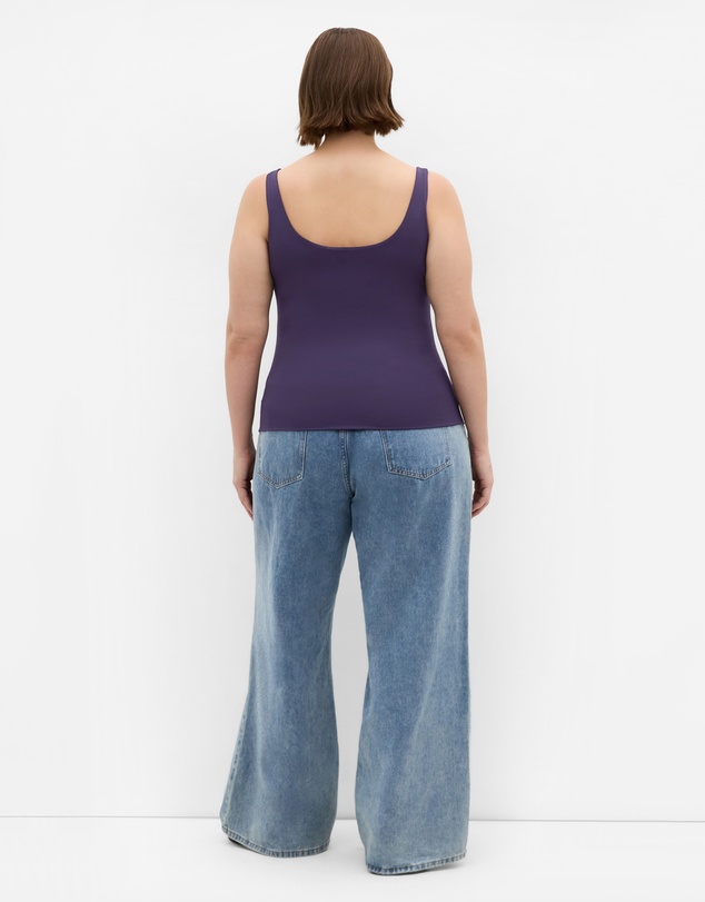 City Chic - Plus size Arami Top - blueberry