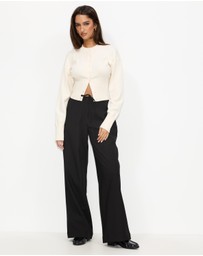 Dazie - Celine Tie Front Pants