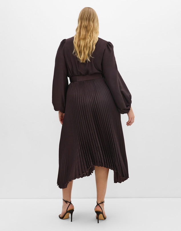 City Chic - Amara Pleat Midi Dress