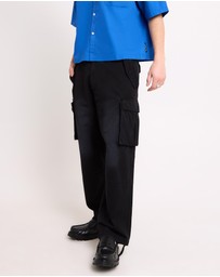 Black Noise White Rain - Systems Ripstop Cargo Pants