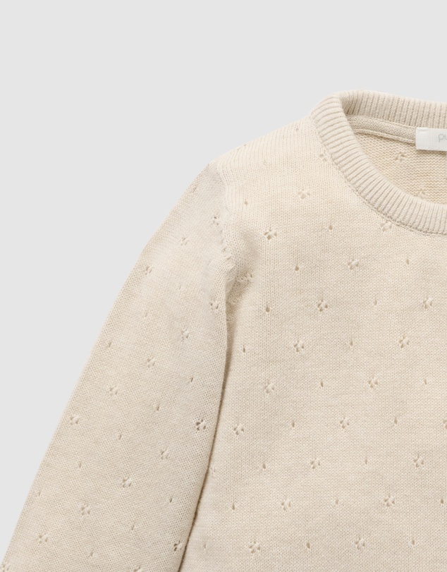 Purebaby - Eyelet Jumper -Kids-Babies