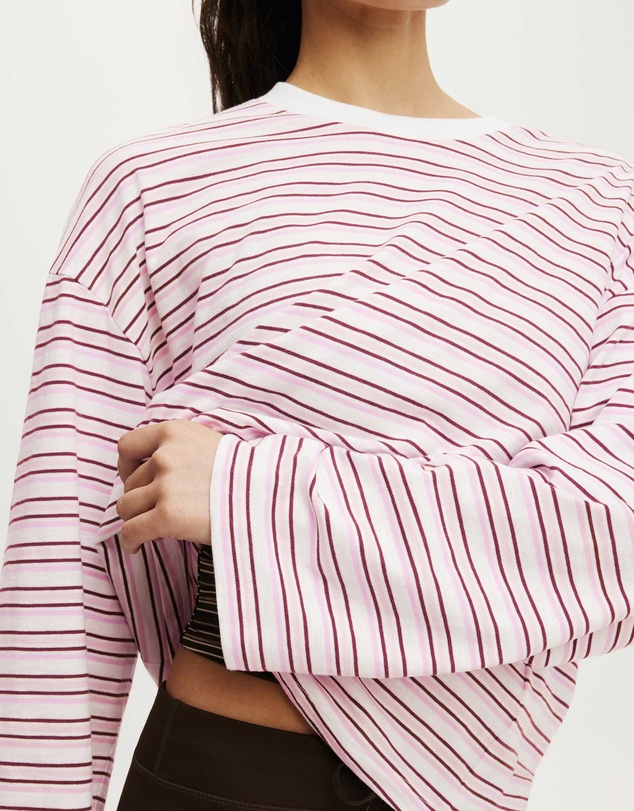Cotton On Body Active - Long Sleeve Slub Graphic Crew