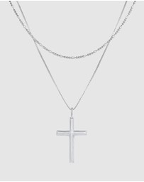 Kuzzoi - ICONIC EXCLUSIVE - Cross Pendant Necklace in 925 Sterling Silver