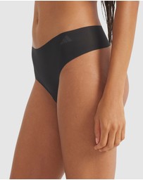 adidas Sportswear - 3 Pack Active Micro Flex High Waist Thong Underwear