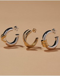 Najo - Tendresse Two-Tone Earrings