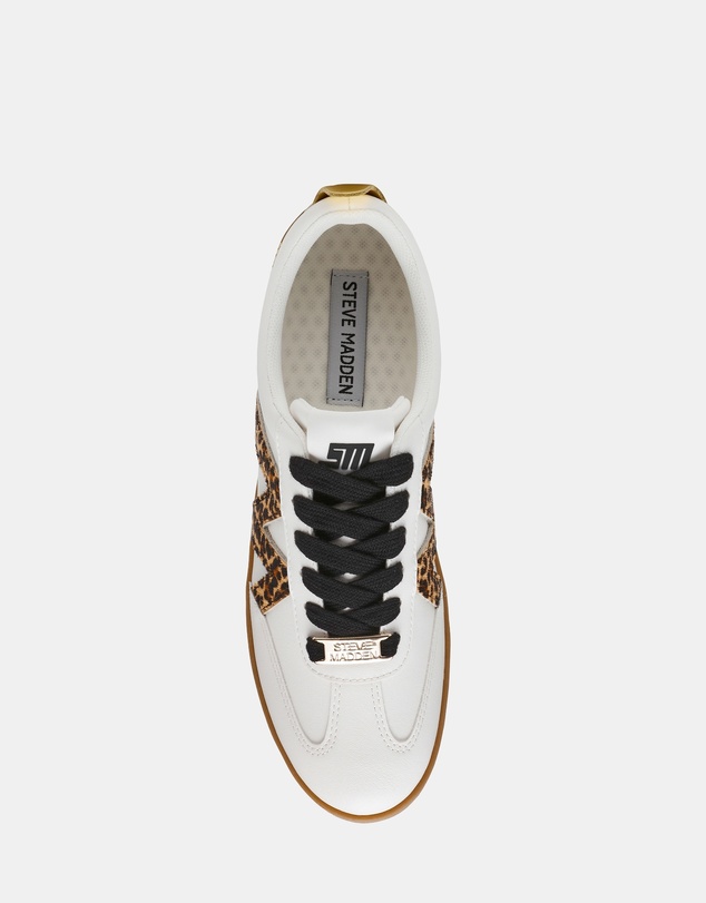Steve Madden - Degree White/Leopard Sneakers