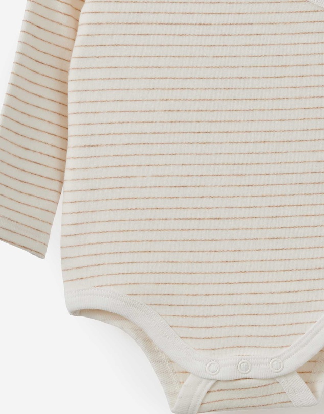 Cotton On Kids - Organic Cross Over Long Sleeve Bubbysuit